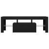 TV skříňka s LED osvětlením černá 120 x 35 x 40 cm