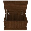 Úložný box hnědý dub 50 x 30 x 28 cm kompozitní dřevo