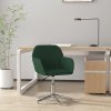 Otočná kancelářská židle tmavě zelená textil