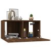 Závěsná TV skříňka hnědý dub 60 x 30 x 30 cm kompozitní dřevo