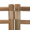 Skládací 3panelový paraván 120 cm bambus a plátno