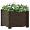 Vyvýšený záhon PP mocha 43 x 43 x 35 cm 313972