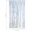 Macramé závěs modrý 140 x 240 cm bavlna 323985