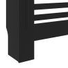 Kryt na radiátor MDF černý 78 cm 325564
