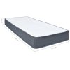 Matrace na postel boxspring střední tvrdost 200 x 100 x 20 cm