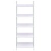 Knihovna s 5 policemi bílá 60x27,6x158,5 cm kompozitní dřevo