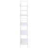 Knihovna s 5 policemi bílá 60x27,6x158,5 cm kompozitní dřevo 288228