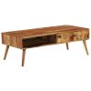 Konferenční stolek z masivní akácie 110x50x37 cm medový
