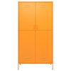 Šatní skříň hořčicově žlutá 90 x 50 x 180 cm ocel