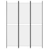 3dílný paraván bílý 150x200 cm textil