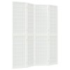 Skládací 4dílný paraván v japonském stylu 160 x 170 cm bílý