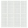 Skládací 4dílný paraván v japonském stylu 160 x 170 cm bílý