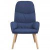 Relaxační křeslo modré textil 340994