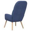Relaxační křeslo modré textil 340994