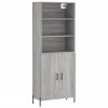 Skříň highboard šedá sonoma 69,5 x 34 x 180 cm kompozitní dřevo
