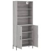 Skříň highboard šedá sonoma 69,5 x 34 x 180 cm kompozitní dřevo