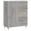 Skříň highboard šedá sonoma 69,5 x 34 x 180 cm kompozitní dřevo