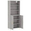 Skříň highboard šedá sonoma 69,5 x 34 x 180 cm kompozitní dřevo
