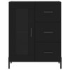 Skříň highboard černá 69,5 x 34 x 180 cm kompozitní dřevo