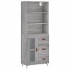 Skříň highboard šedá sonoma 69,5 x 34 x 180 cm kompozitní dřevo