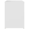 Noční stolek bílý 40 x 30 x 40 cm kompozitní dřevo