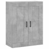 Skříň highboard betonově šedá 69,5x34x180 cm kompozitní dřevo