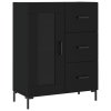 Skříň highboard černá 69,5 x 34 x 180 cm kompozitní dřevo