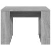 Odkládací stolek šedý sonoma 50 x 50 x 35 cm kompozitní dřevo