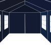 Zahradní party stan 3x12 m modrý 91430