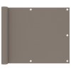 Balkónová zástěna taupe 75 x 300 cm oxfordská látka