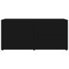 TV stolek černý 80 x 34 x 36 cm kompozitní dřevo