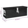Úložný box černý 60 x 23,5 x 23 cm hliník 152249