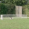 3dílná klec pro králíka 325 x 109 x 54 cm pozinkované železo
