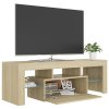 TV skříňka s LED osvětlením dub sonoma 120 x 35 x 40 cm