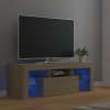 TV skříňka s LED osvětlením dub sonoma 120 x 35 x 40 cm
