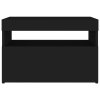 TV skříňky s LED osvětlením 2 ks černé 60 x 35 x 40 cm