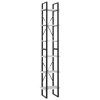 Knihovna se 6 policemi bílá 40 x 30 x 210 cm kompozitní dřevo 806497