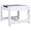 Dětský stůl se 2 židlemi bílý MDF 80283