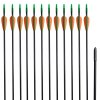 Standardní šípy k recurve luku 30" 0,6 cm sklolaminát 12 ks