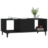 Konferenční stolek černý 102 x 50 x 40 cm kompozitní dřevo