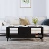 Konferenční stolek černý 102 x 50 x 40 cm kompozitní dřevo