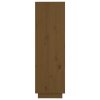 Komoda medově hnědá 37 x 34 x 110 cm masivní borové dřevo