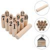 Kubb s čísly herní set dřevěný 91804