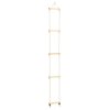 Dětský provazový žebřík masivní dřevo a PE 30 x 168 cm