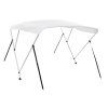 Bimini stříška se 3 oblouky bílá 183 x 196 x 137 cm 92362