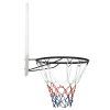 Basketbalový koš bílý 90x60x2 cm polyethylen 93663