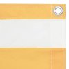 Balkónová zástěna bílo-žlutá 120 x 600 cm oxfordská látka