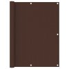 Balkónová zástěna hnědá 120 x 500 cm oxfordská látka