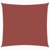 Stínící plachta oxfordská látka čtvercová 5 x 5 m cihlová