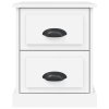 Noční stolek bílý 39 x 39 x 47,5 cm kompozitní dřevo